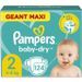 PAMPERS Baby-Dry Taille 2 - 124 Couches - Photo n°1
