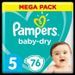 Pampers Baby-Dry Taille 5, 76 Couches - Photo n°1