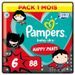 PAMPERS Couches-culottes Baby-Dry Pants Taille 6 - 88 culottes - Pack 1 Mois - Photo n°1