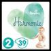 PAMPERS Couches Harmonie taille 2 4-8 kg - 39 couches - Photo n°1