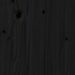 Panier à linge noir 44x44x76 cm bois massif de pin - Photo n°9