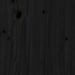 Panier à linge noir 88,5x44x66 cm bois massif de pin - Photo n°9