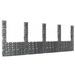 Panier de gabion en forme de U avec 5 poteaux Fer 500x20x200 cm - Photo n°1