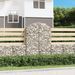 Panier de gabions arqué 100x30x140/160 cm Fer galvanisé - Photo n°1