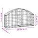 Panier de gabions arqué 100x30x40/60 cm Fer galvanisé - Photo n°5