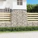 Panier de gabions arqué 150x30x160/180 cm Fer galvanisé - Photo n°1