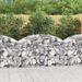 Panier de gabions arqué 150x30x80/100 cm Fer galvanisé - Photo n°1