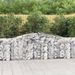 Panier de gabions arqué 400x30x80/100 cm Fer galvanisé - Photo n°1