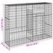 Panier gabion avec couvercle 200x50x150 cm fer galvanisé - Photo n°7