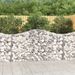 Paniers à gabions arqués 10 pcs 200x30x100/120 cm Fer galvanisé - Photo n°1