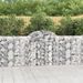 Paniers à gabions arqués 10 pcs 200x30x100/120 cm Fer galvanisé - Photo n°1