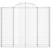 Paniers à gabions arqués 10 pcs 200x30x160/180 cm Fer galvanisé - Photo n°4