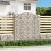 Paniers à gabions arqués 10 pcs 200x30x220/240 cm fer galvanisé - Photo n°1