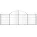 Paniers à gabions arqués 10 pcs 200x30x60/80 cm Fer galvanisé - Photo n°4