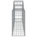 Paniers à gabions arqués 10 pcs 200x30x60/80 cm Fer galvanisé - Photo n°5