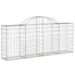 Paniers à gabions arqués 10 pcs 200x30x80/100 cm Fer galvanisé - Photo n°3