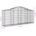 Paniers à gabions arqués 10 pcs 200x30x80/100 cm Fer galvanisé - Photo n°6