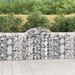 Paniers à gabions arqués 10 pcs 200x50x100/120 cm fer galvanisé - Photo n°1