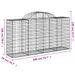 Paniers à gabions arqués 10 pcs 200x50x100/120 cm fer galvanisé - Photo n°6