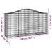 Paniers à gabions arqués 10 pcs 200x50x100/120 cm fer galvanisé - Photo n°6