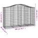 Paniers à gabions arqués 10 pcs 200x50x120/140 cm Fer galvanisé - Photo n°6