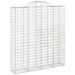 Paniers à gabions arqués 10 pcs 200x50x220/240 cm Fer galvanisé - Photo n°3