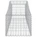 Paniers à gabions arqués 10 pcs 200x50x40/60 cm fer galvanisé - Photo n°5