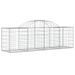 Paniers à gabions arqués 10 pcs 200x50x60/80 cm Fer galvanisé - Photo n°3