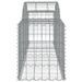 Paniers à gabions arqués 10 pcs 200x50x60/80 cm Fer galvanisé - Photo n°5