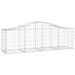 Paniers à gabions arqués 10 pcs 200x50x60/80 cm Fer galvanisé - Photo n°3