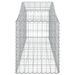 Paniers à gabions arqués 10 pcs 200x50x60/80 cm Fer galvanisé - Photo n°5