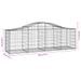 Paniers à gabions arqués 10 pcs 200x50x60/80 cm Fer galvanisé - Photo n°6