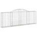 Paniers à gabions arqués 10 pcs 300x30x100/120 cm fer galvanisé - Photo n°3