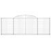 Paniers à gabions arqués 10 pcs 300x30x100/120 cm fer galvanisé - Photo n°4