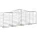 Paniers à gabions arqués 10 pcs 300x50x100/120 cm fer galvanisé - Photo n°3