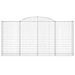 Paniers à gabions arqués 10 pcs 300x50x140/160 cm fer galvanisé - Photo n°4