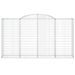 Paniers à gabions arqués 10 pcs 300x50x160/180 cm fer galvanisé - Photo n°4