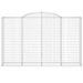 Paniers à gabions arqués 10 pcs 300x50x180/200 cm fer galvanisé - Photo n°4