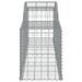 Paniers à gabions arqués 10 pcs 300x50x60/80 cm fer galvanisé - Photo n°5