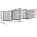 Paniers à gabions arqués 10 pcs 400x30x100/120 cm Fer galvanisé - Photo n°6