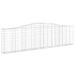 Paniers à gabions arqués 10 pcs 400x30x100/120 cm Fer galvanisé - Photo n°3