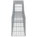 Paniers à gabions arqués 10 pcs 400x30x40/60 cm Fer galvanisé - Photo n°5