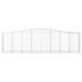 Paniers à gabions arqués 10 pcs 400x50x100/120 cm Fer galvanisé - Photo n°4