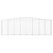 Paniers à gabions arqués 10 pcs 400x50x120/140 cm Fer galvanisé - Photo n°4