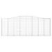 Paniers à gabions arqués 10 pcs 400x50x140/160 cm Fer galvanisé - Photo n°4