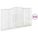 Paniers à gabions arqués 10 pcs 400x50x220/240 cm Fer galvanisé - Photo n°2