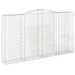 Paniers à gabions arqués 10 pcs 400x50x220/240 cm Fer galvanisé - Photo n°3