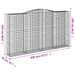 Paniers à gabions arqués 10 pcs 400x50x220/240 cm Fer galvanisé - Photo n°6