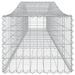 Paniers à gabions arqués 10 pcs 400x50x40/60 cm Fer galvanisé - Photo n°5