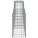 Paniers à gabions arqués 10 pcs 400x50x80/100 cm Fer galvanisé - Photo n°5